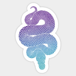 The Curling Cold Snake Sticker